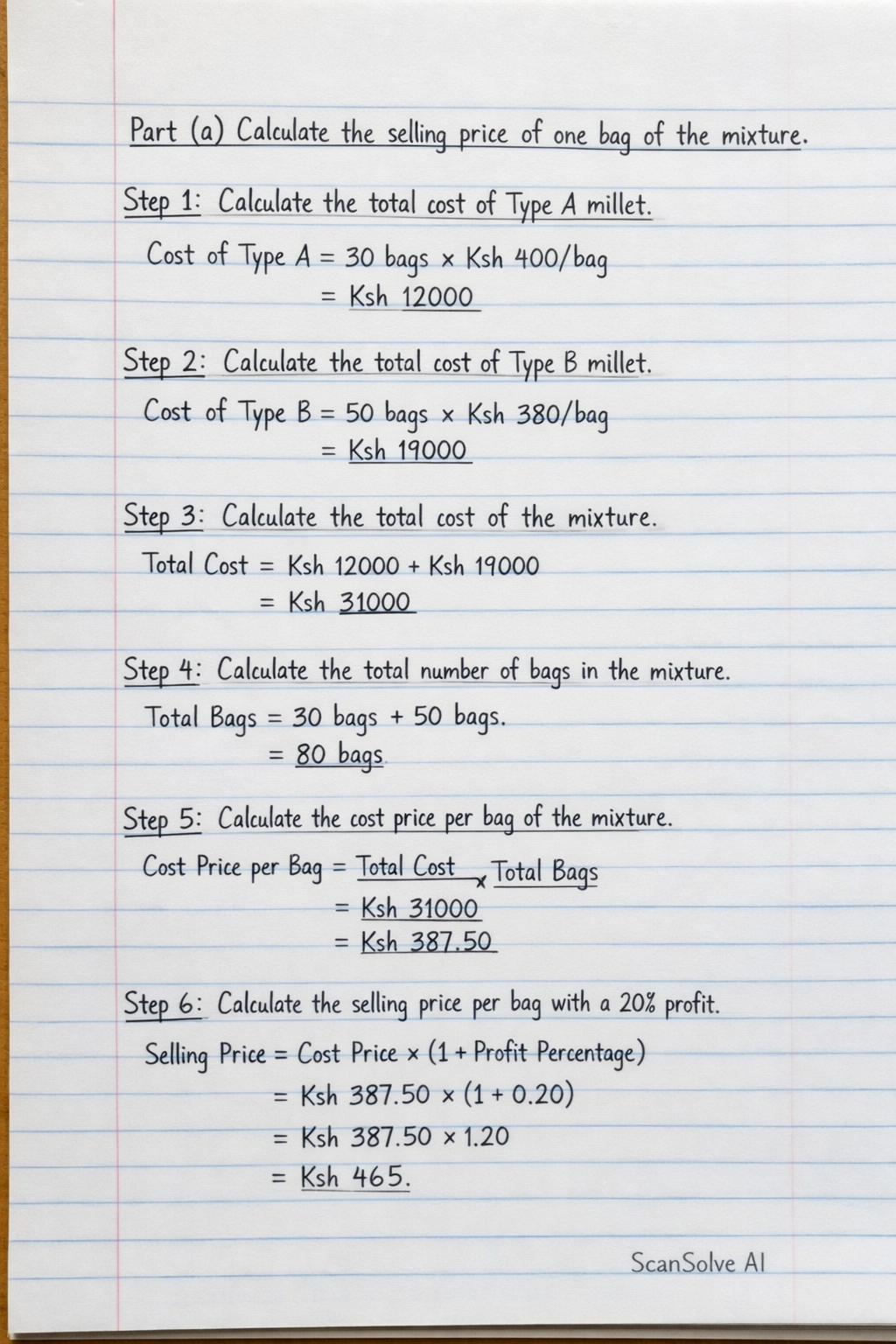 Handwritten step-by-step solution preview