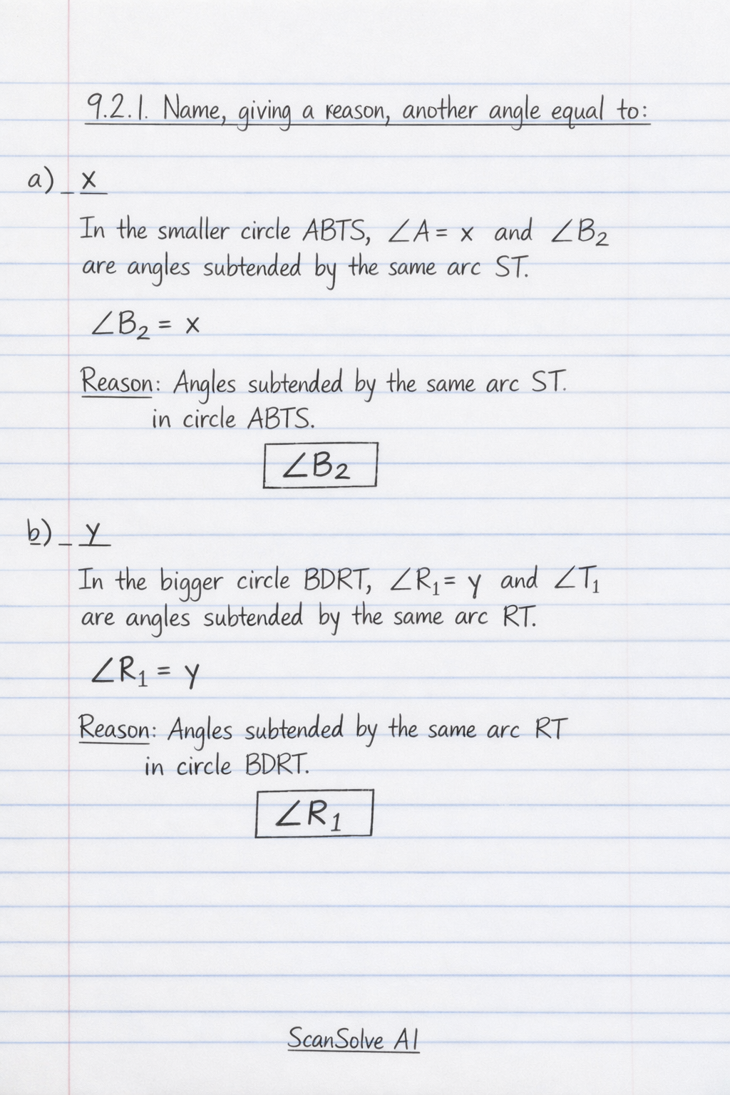 Handwritten step-by-step solution preview