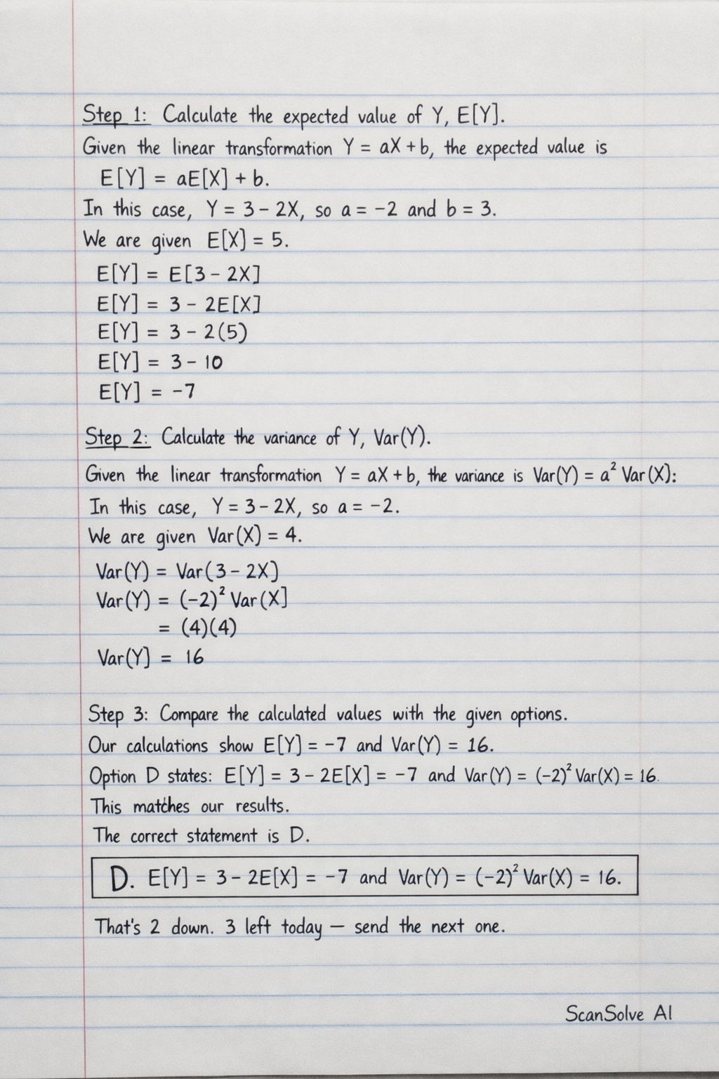 Handwritten step-by-step solution preview