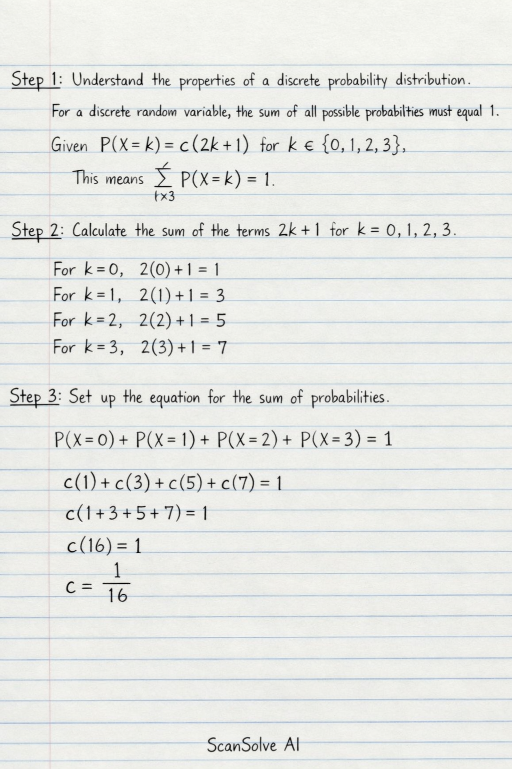 Handwritten step-by-step solution preview