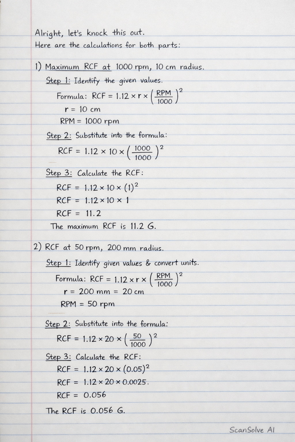 Handwritten step-by-step solution preview