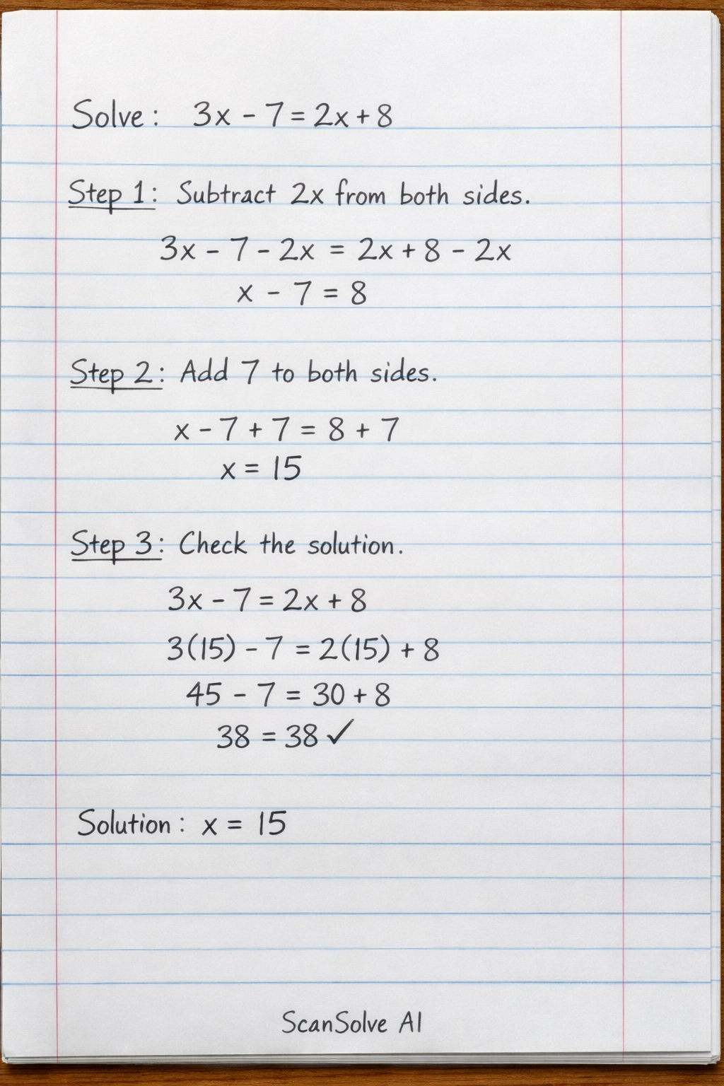 Handwritten step-by-step solution preview