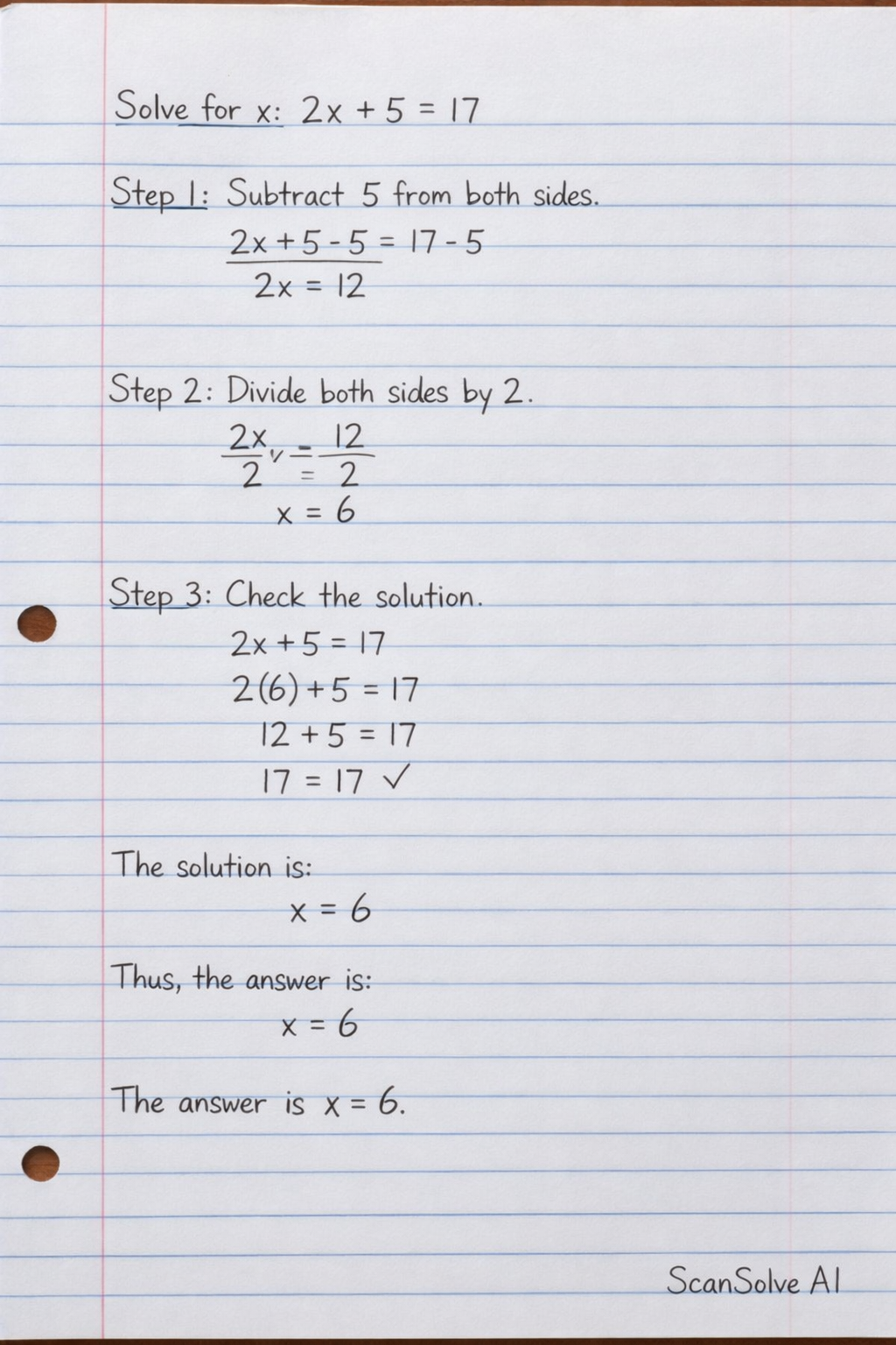Handwritten step-by-step solution preview