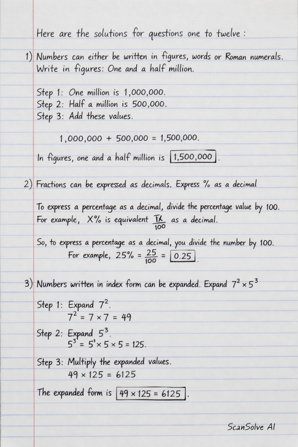 Handwritten step-by-step solution preview