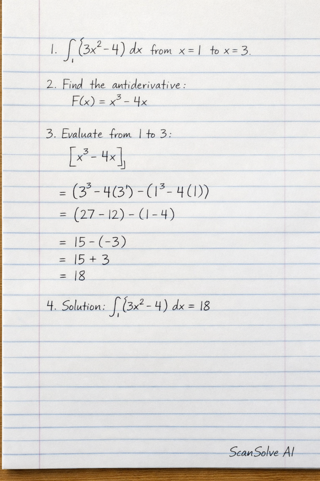Handwritten step-by-step solution preview