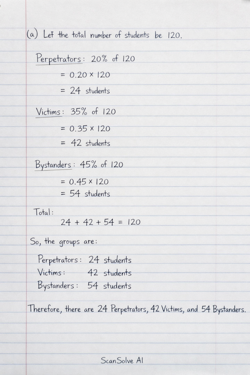 Handwritten step-by-step solution preview