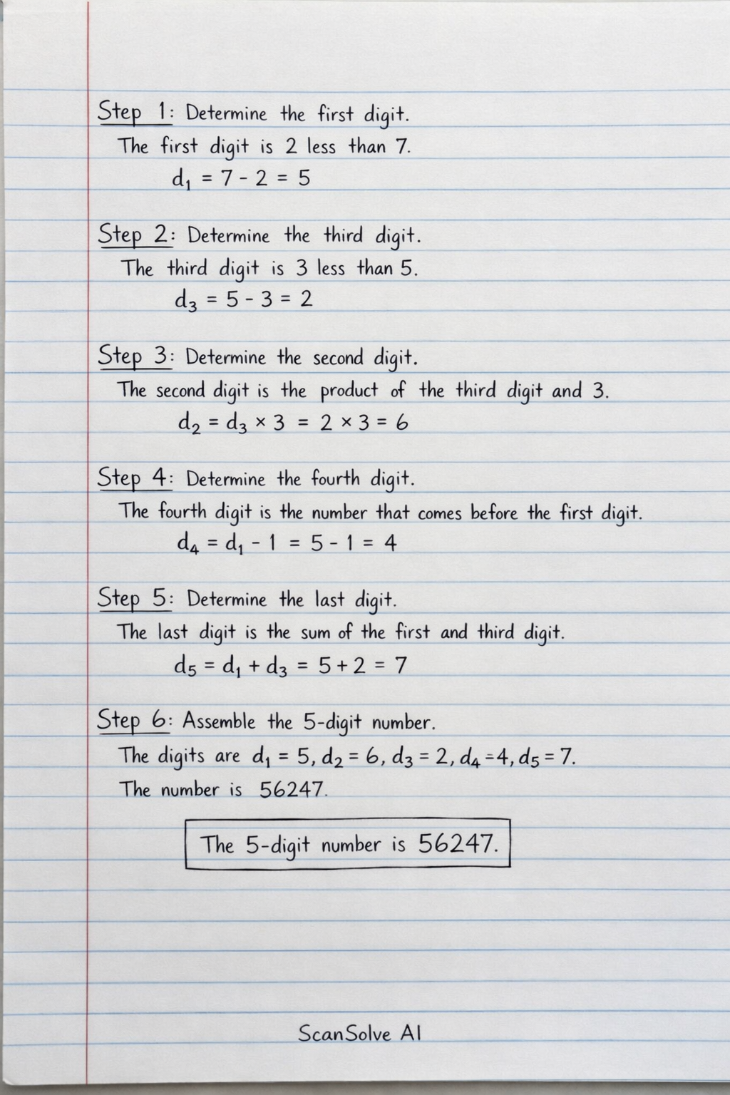 Handwritten step-by-step solution preview