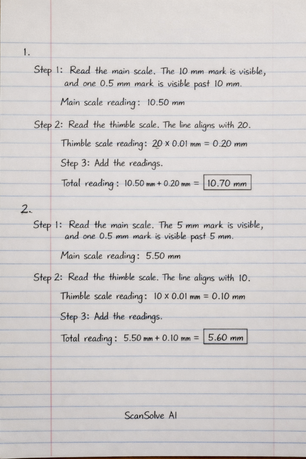 Handwritten step-by-step solution preview