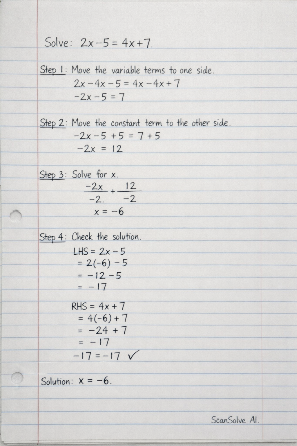 Handwritten step-by-step solution preview