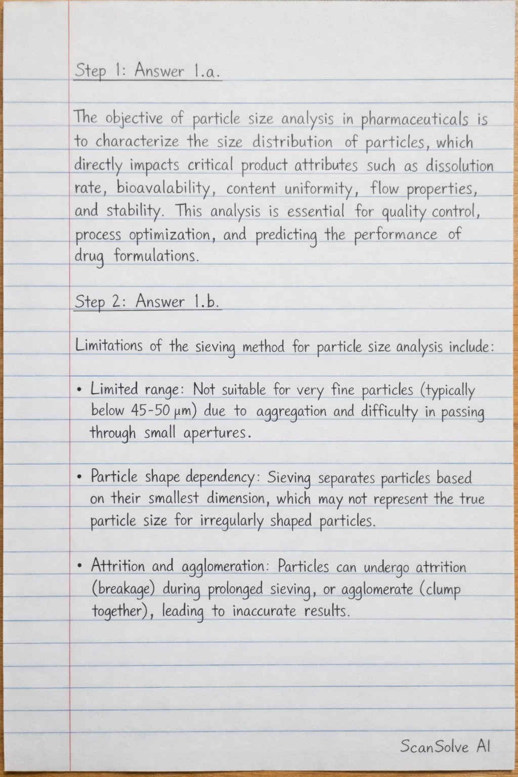 Handwritten step-by-step solution preview