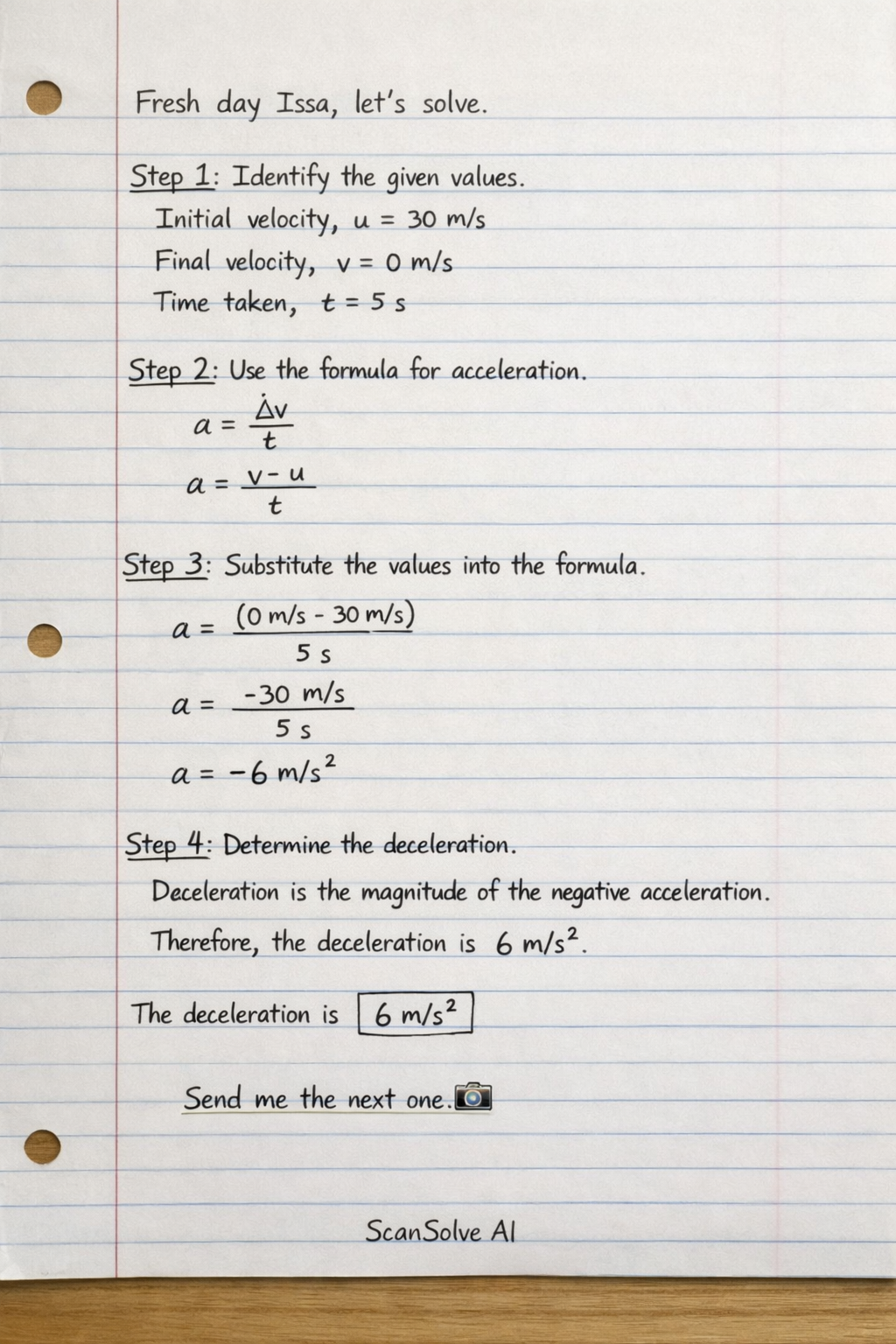 Handwritten step-by-step solution preview