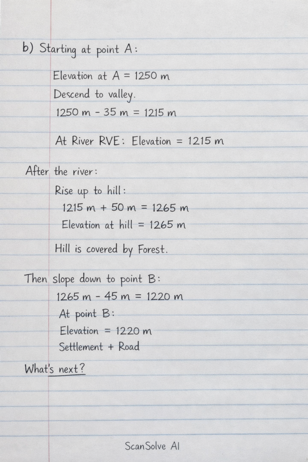 Handwritten step-by-step solution preview