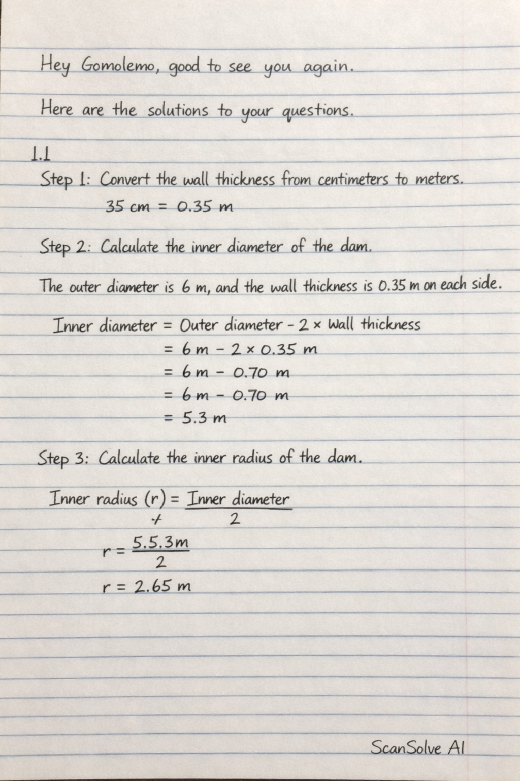 Handwritten step-by-step solution preview