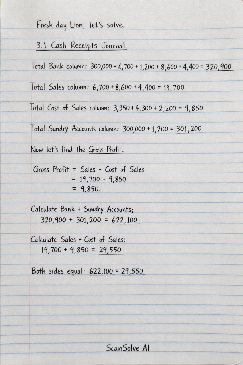 Handwritten step-by-step solution preview
