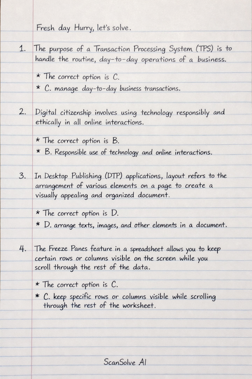 Handwritten step-by-step solution preview