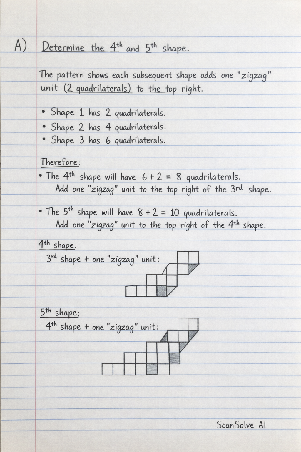 Handwritten step-by-step solution preview