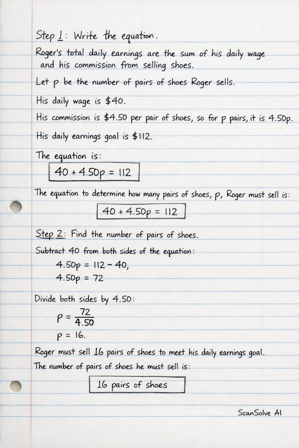 Handwritten step-by-step solution preview