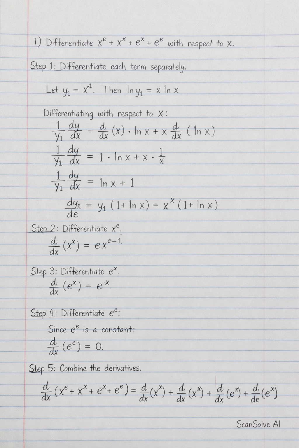 Handwritten step-by-step solution preview
