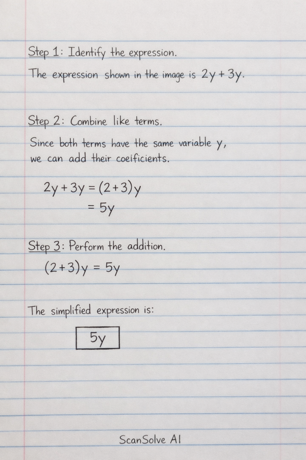 Handwritten step-by-step solution preview