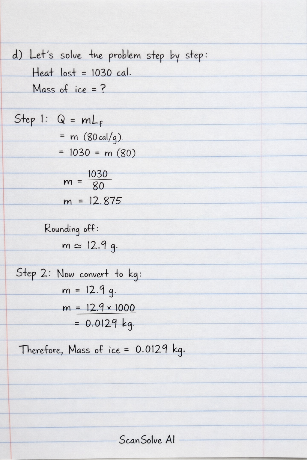 Handwritten step-by-step solution preview