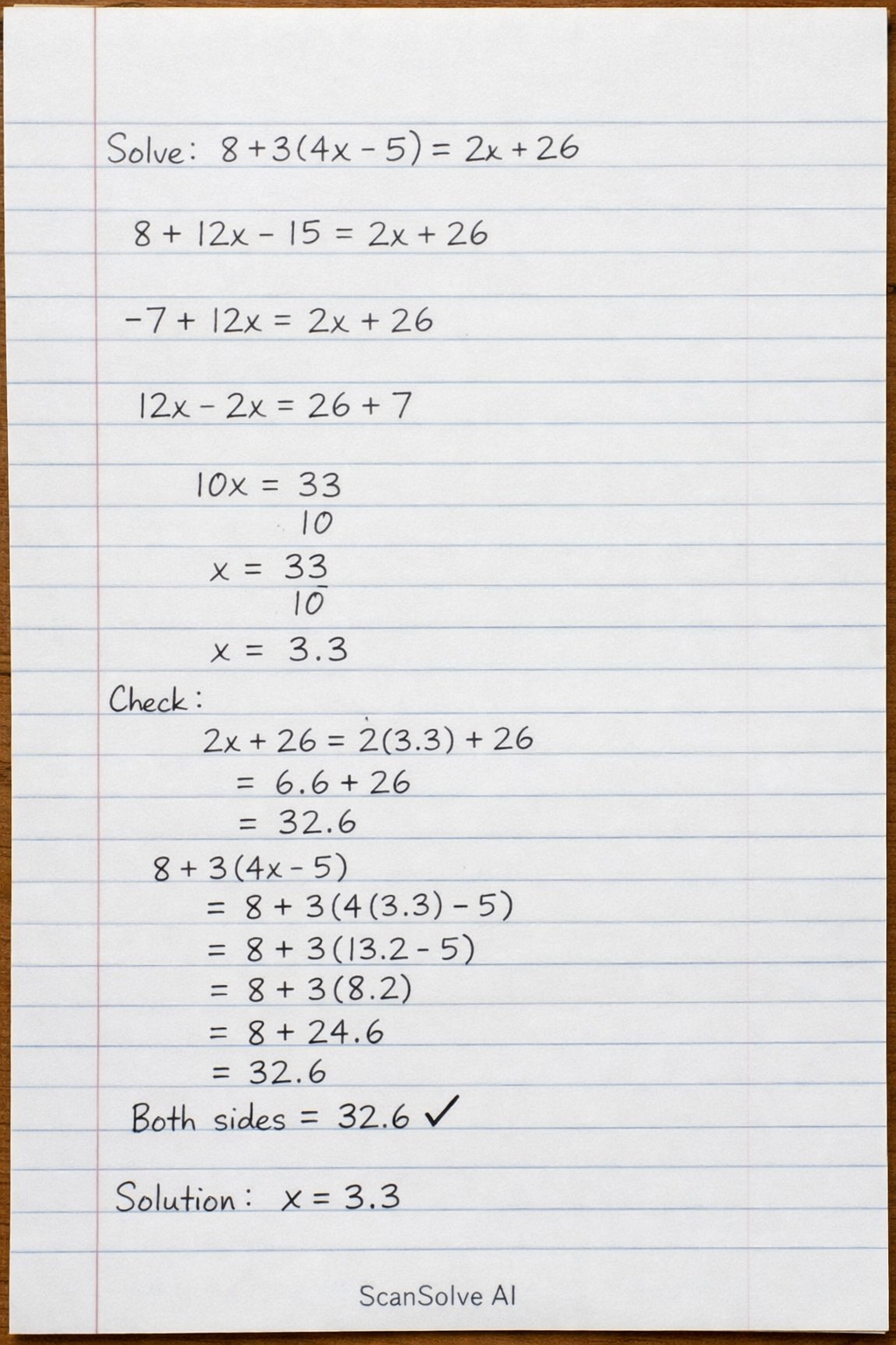 Handwritten step-by-step solution preview