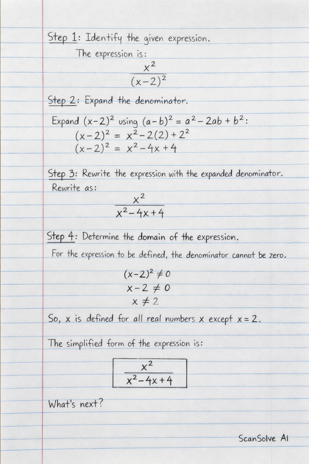 Handwritten step-by-step solution preview