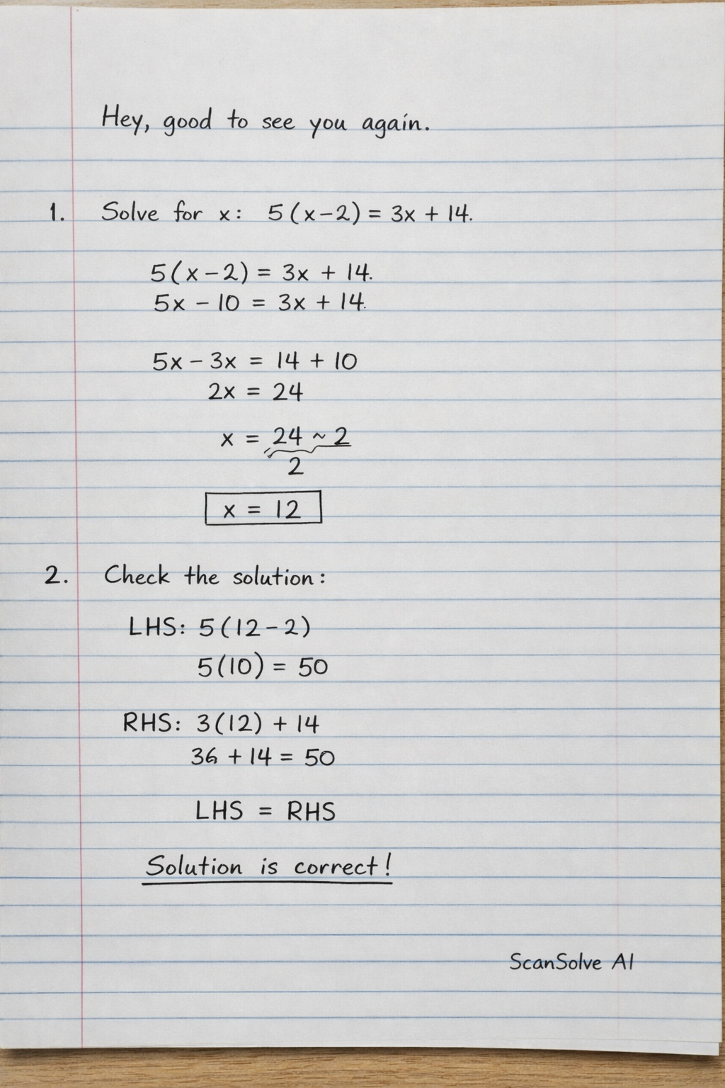 Handwritten step-by-step solution preview