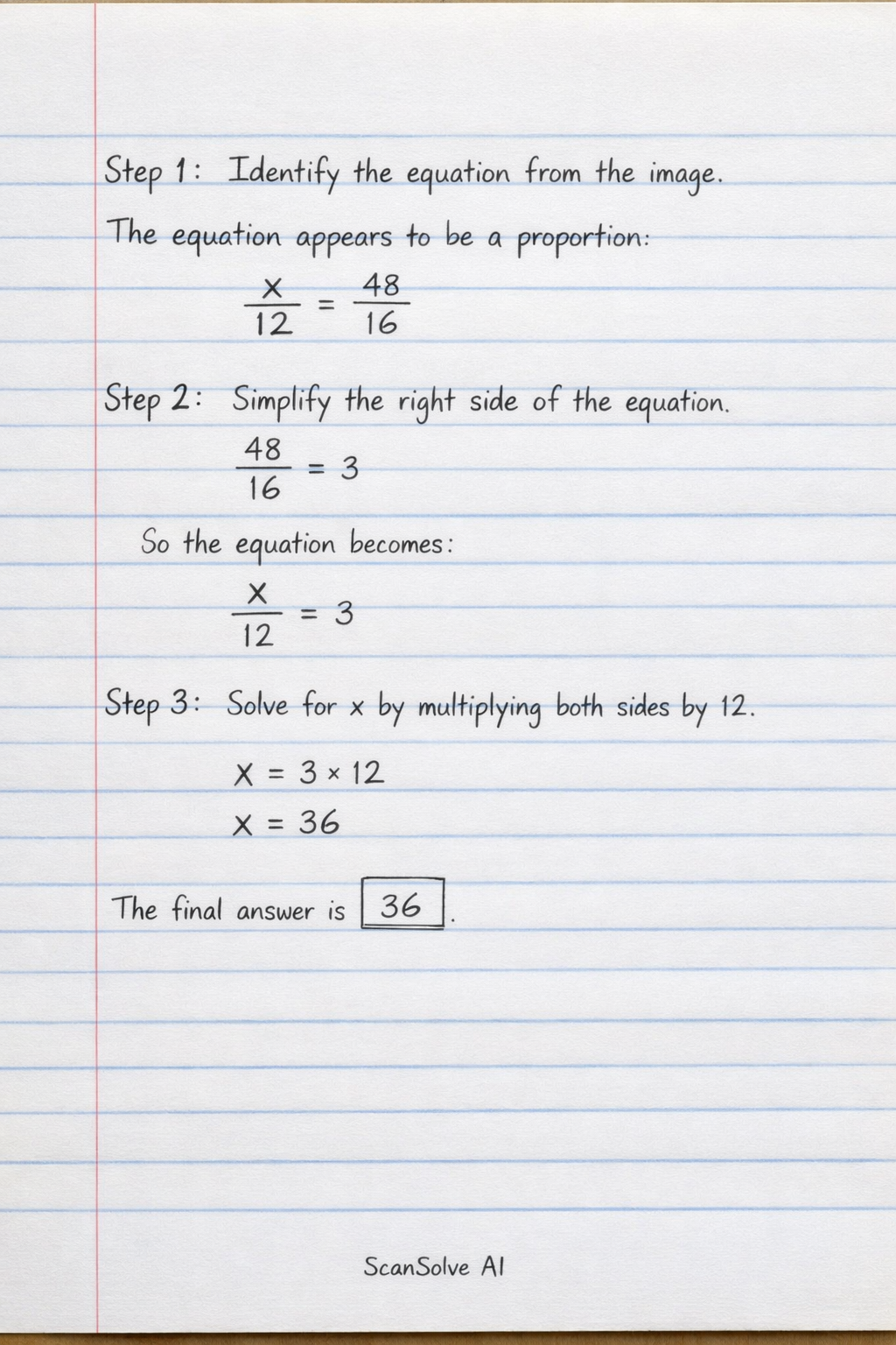 Handwritten step-by-step solution preview