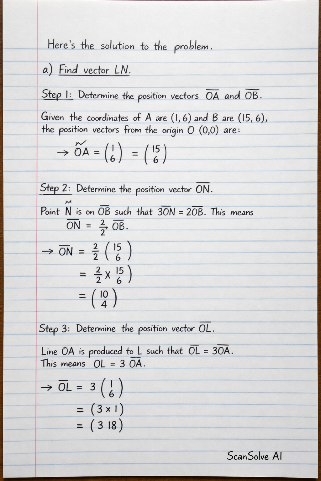 Handwritten step-by-step solution preview