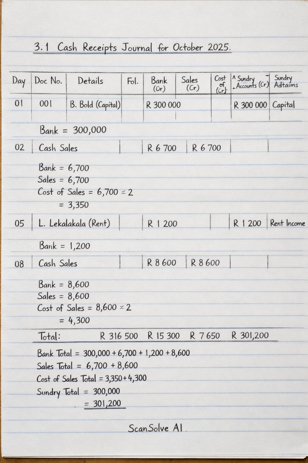 Handwritten step-by-step solution preview