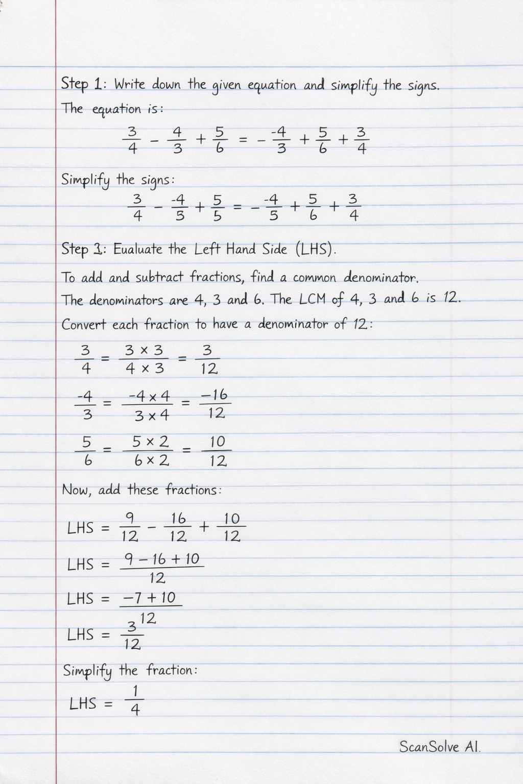 Handwritten step-by-step solution preview