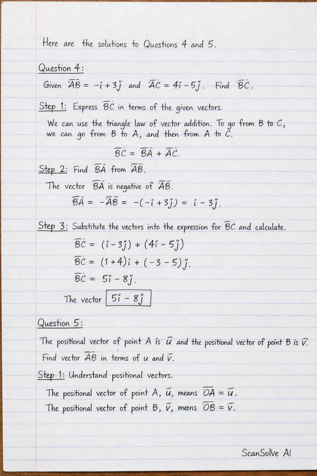 Handwritten step-by-step solution preview