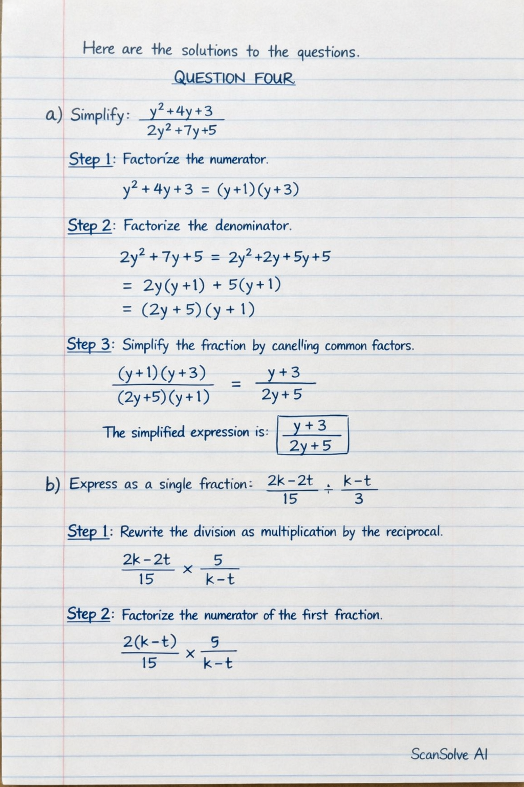Handwritten step-by-step solution preview