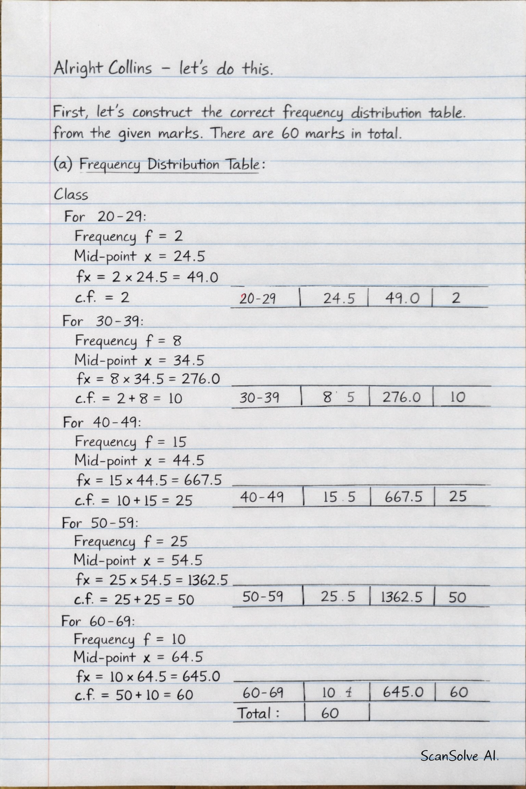 Handwritten step-by-step solution preview