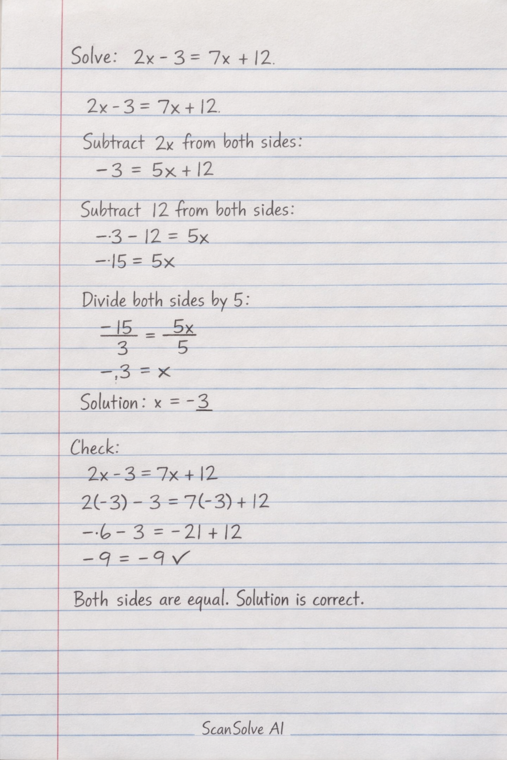 Handwritten step-by-step solution preview