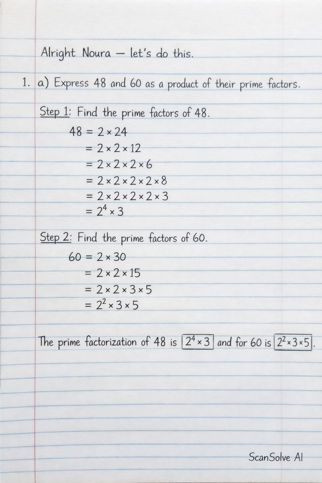 Handwritten step-by-step solution preview