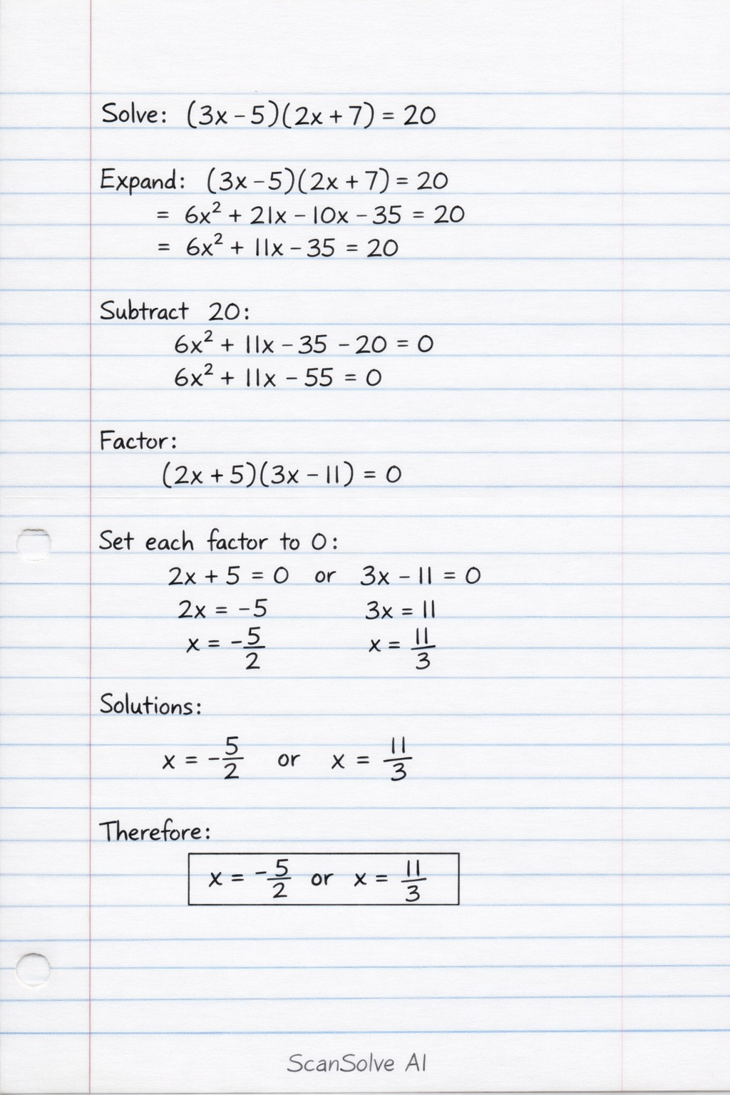 Handwritten step-by-step solution preview