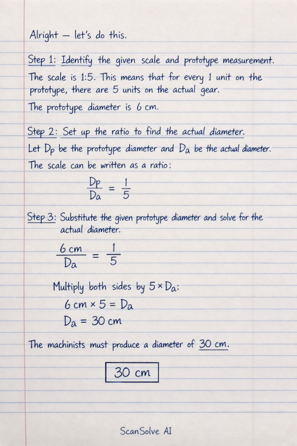 Handwritten step-by-step solution preview