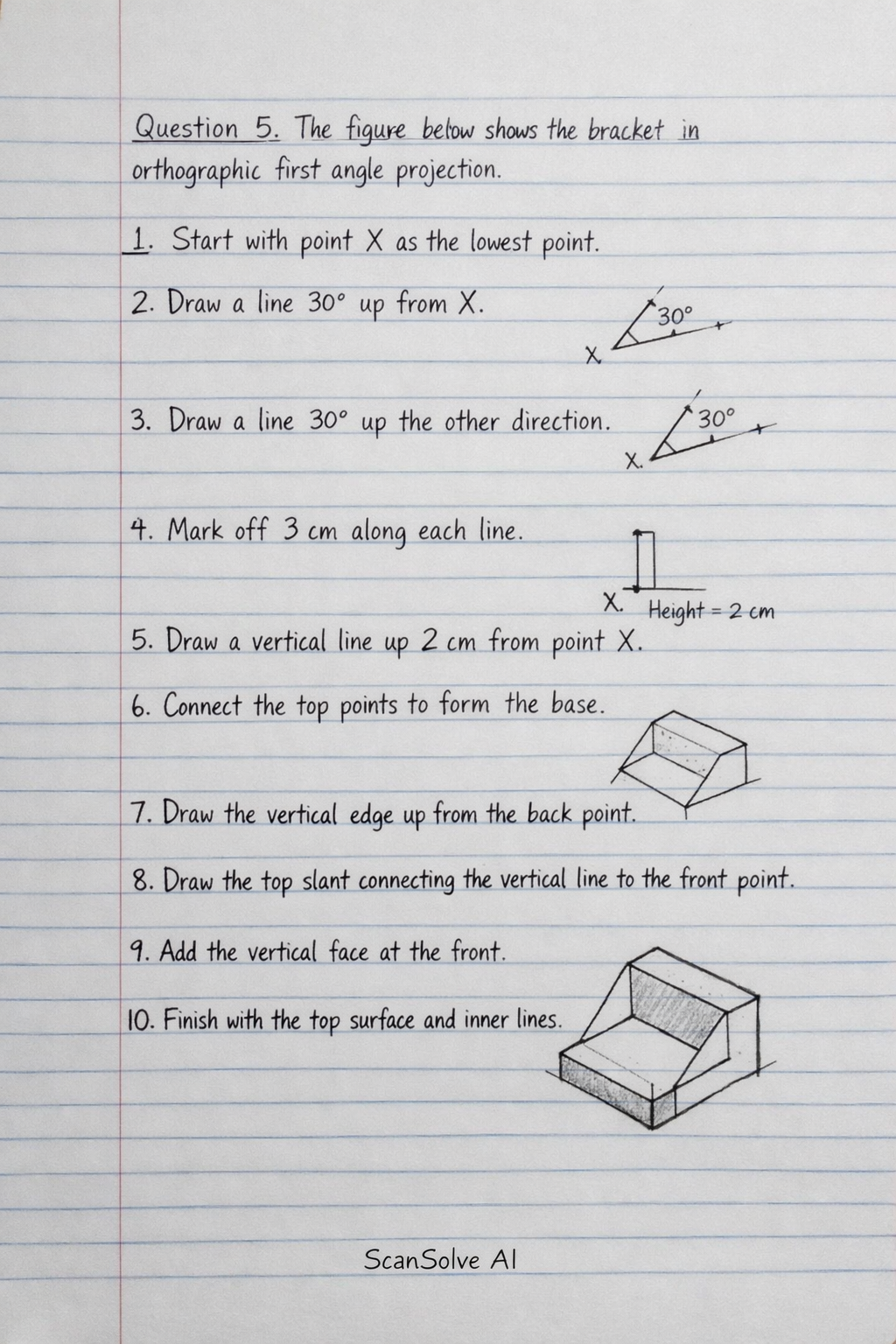 Handwritten step-by-step solution preview