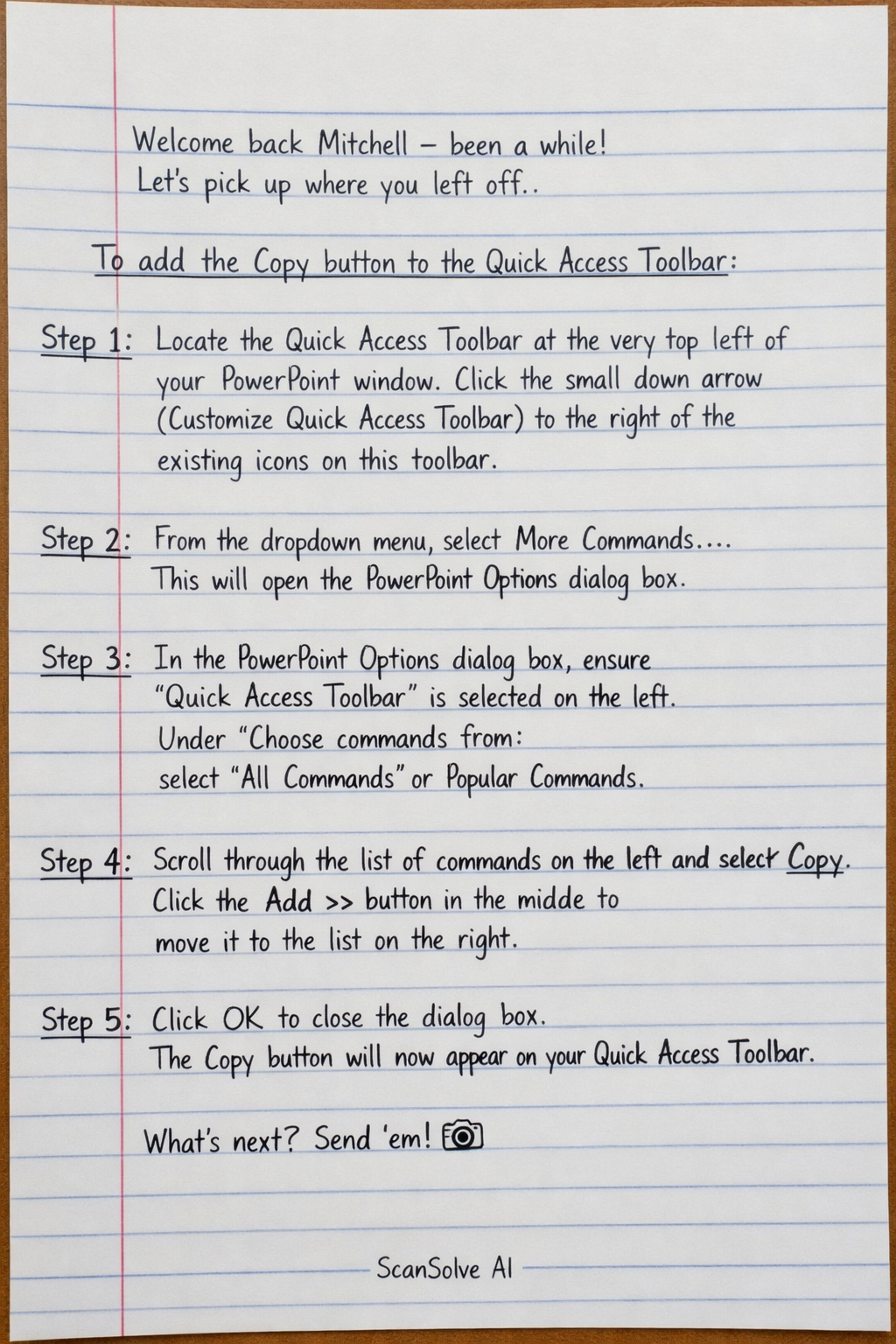 Handwritten step-by-step solution preview