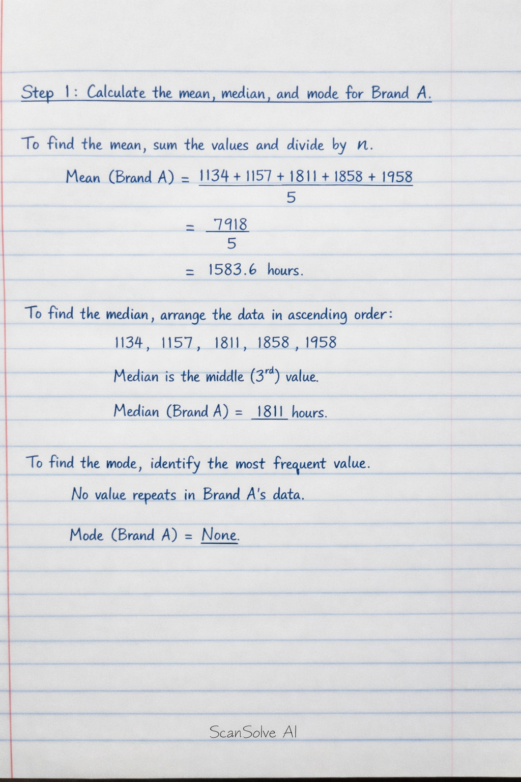 Handwritten step-by-step solution preview