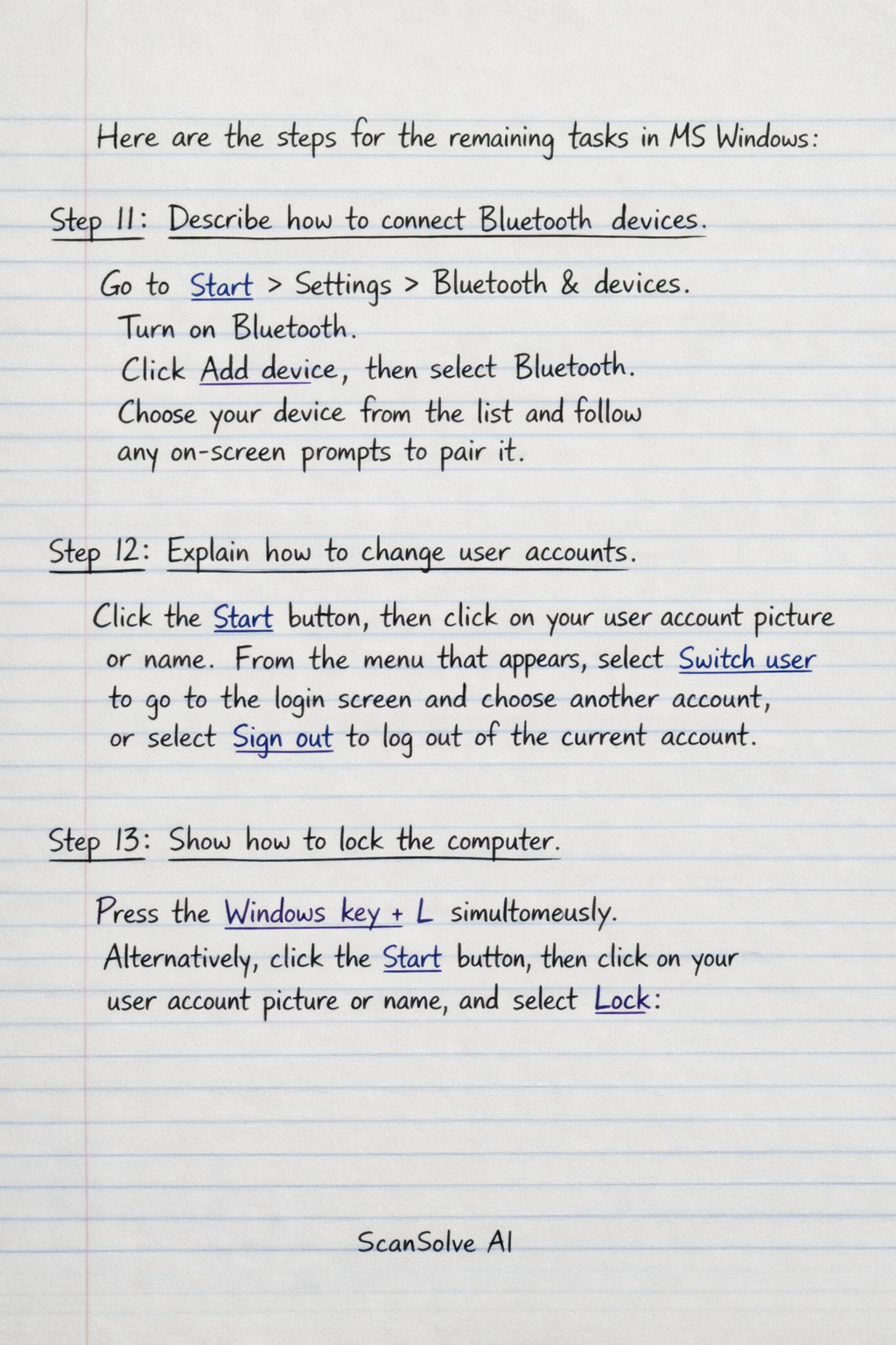 Handwritten step-by-step solution preview