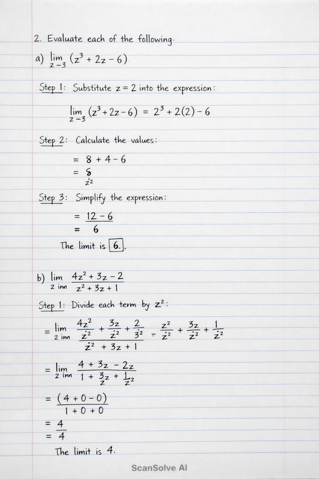 Handwritten step-by-step solution preview