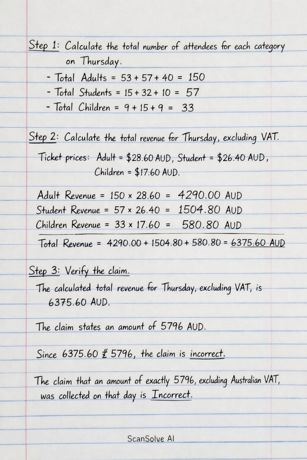 Handwritten step-by-step solution preview