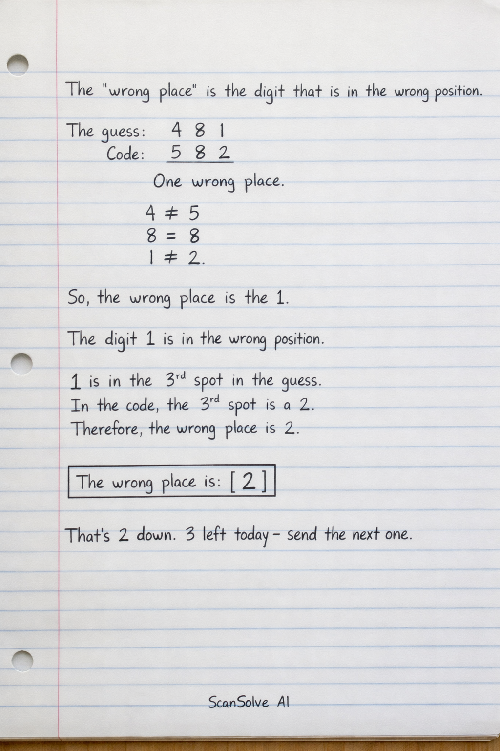 Handwritten step-by-step solution preview