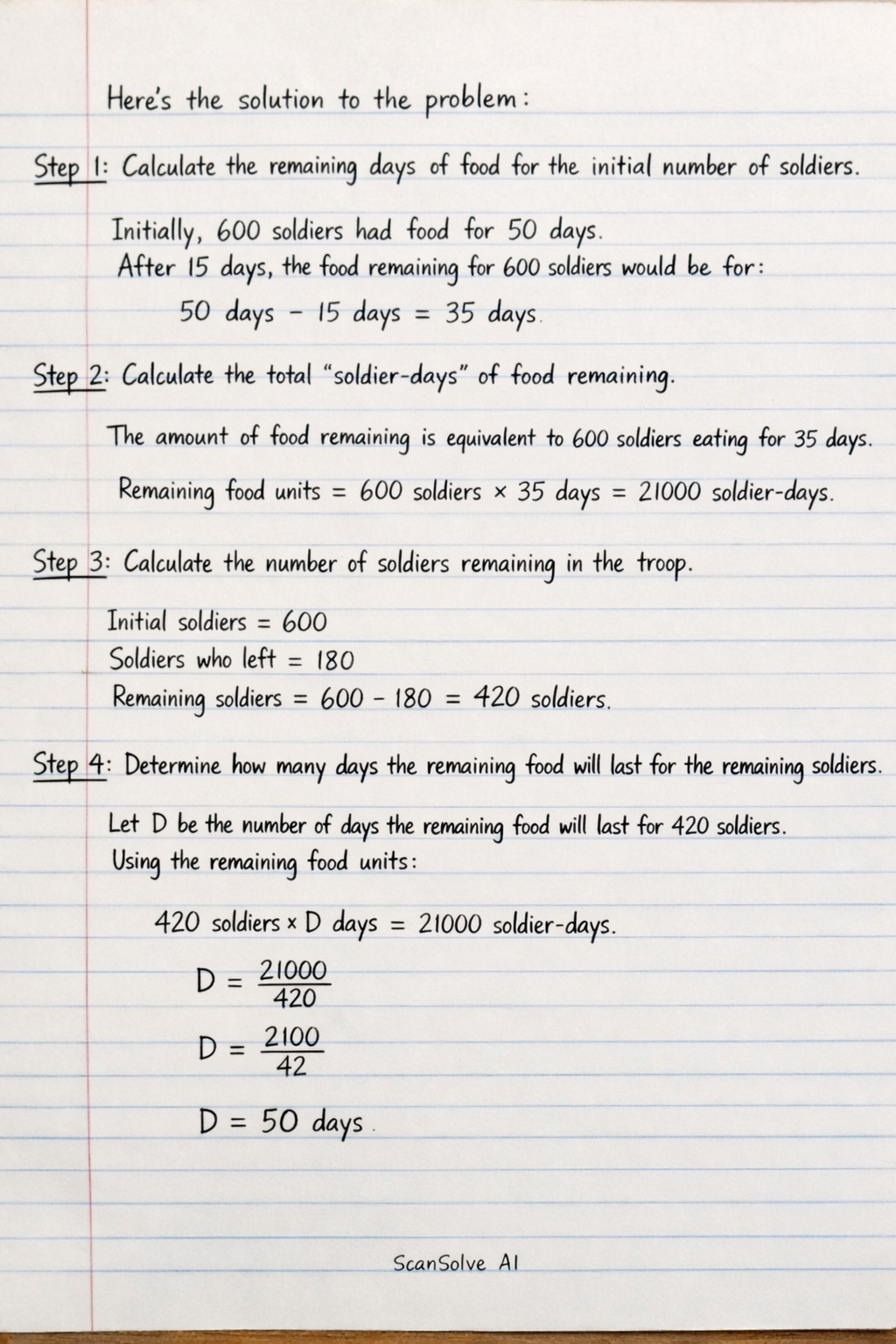 Handwritten step-by-step solution preview