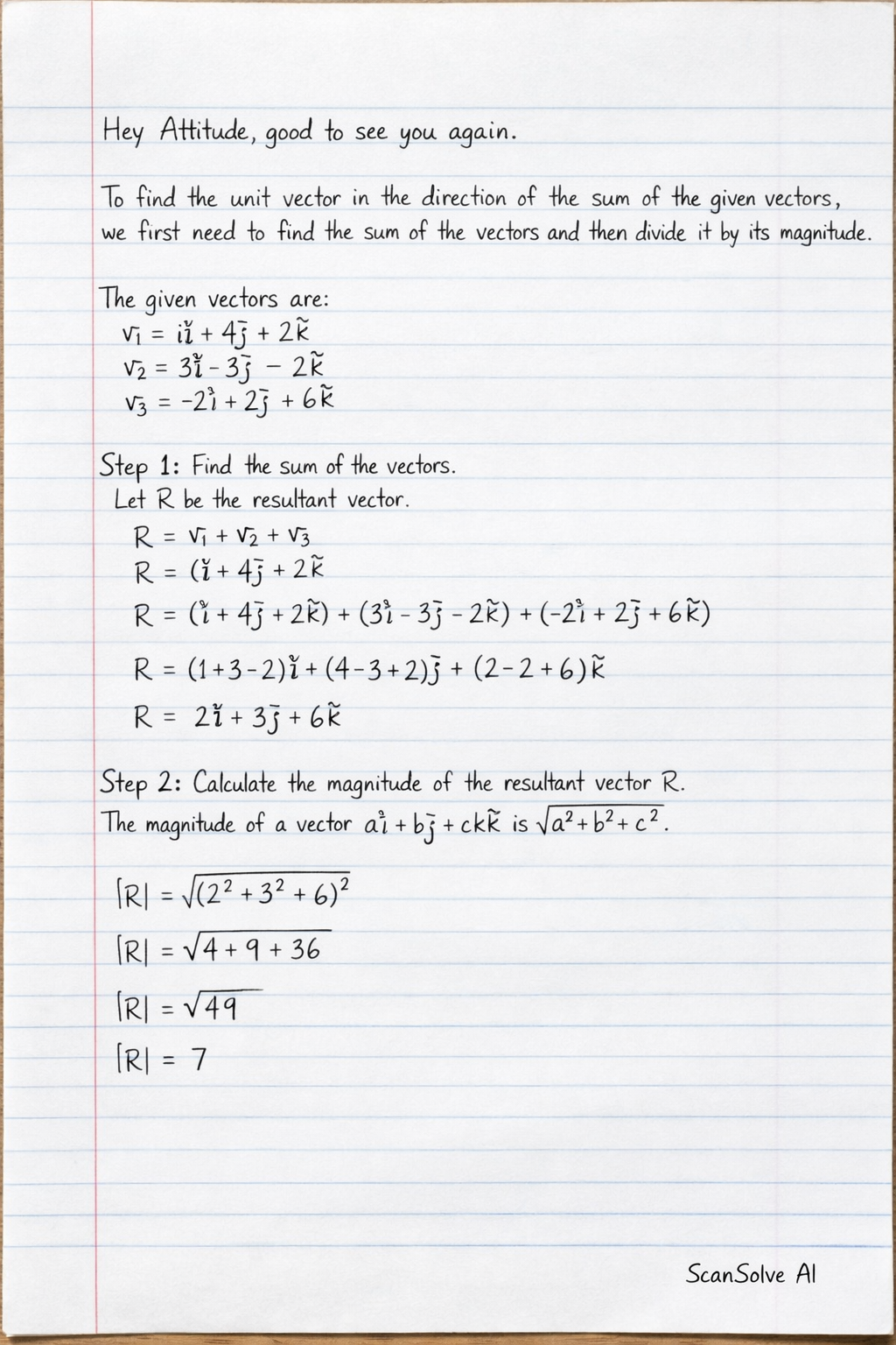 Handwritten step-by-step solution preview
