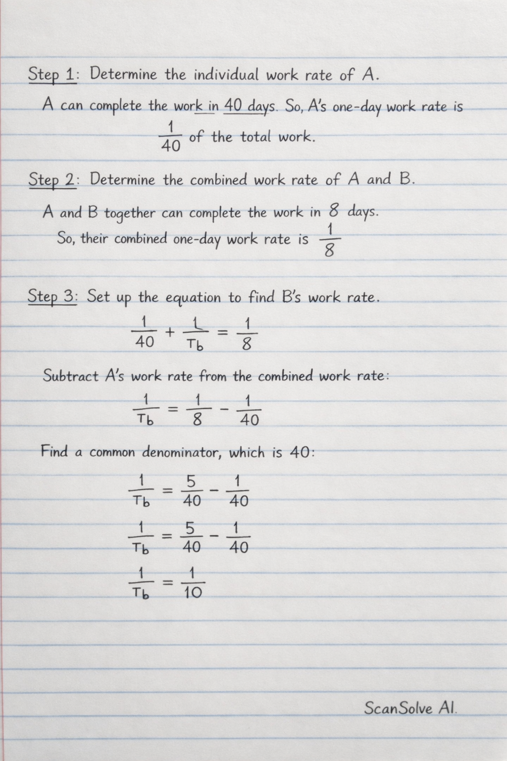 Handwritten step-by-step solution preview
