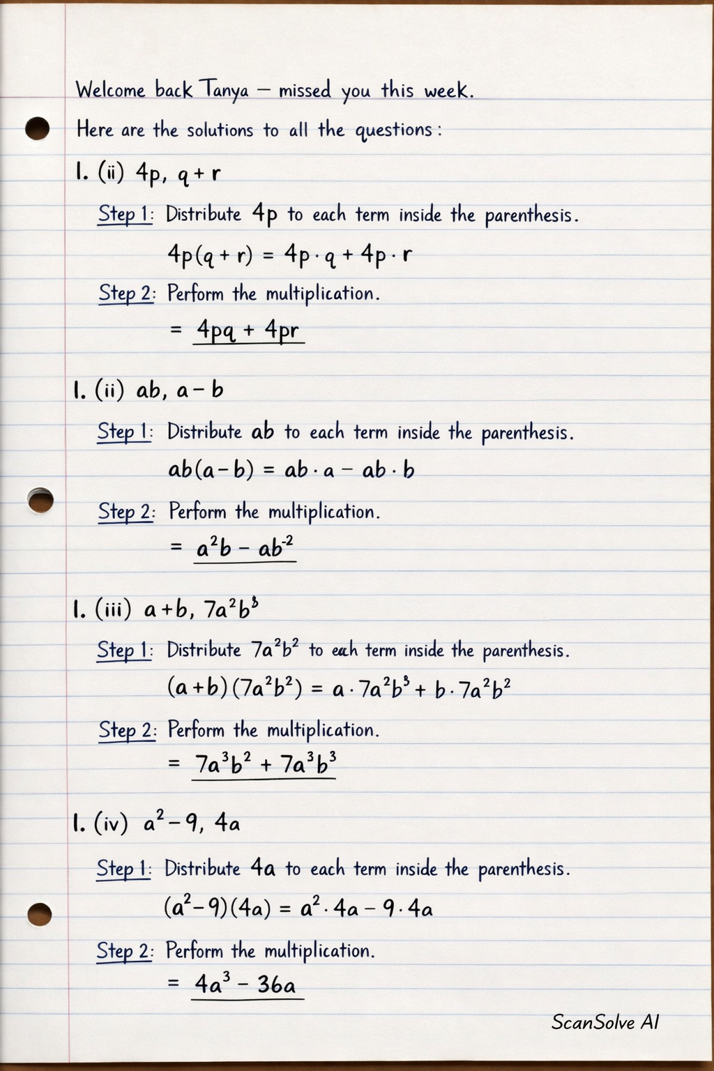 Handwritten step-by-step solution preview