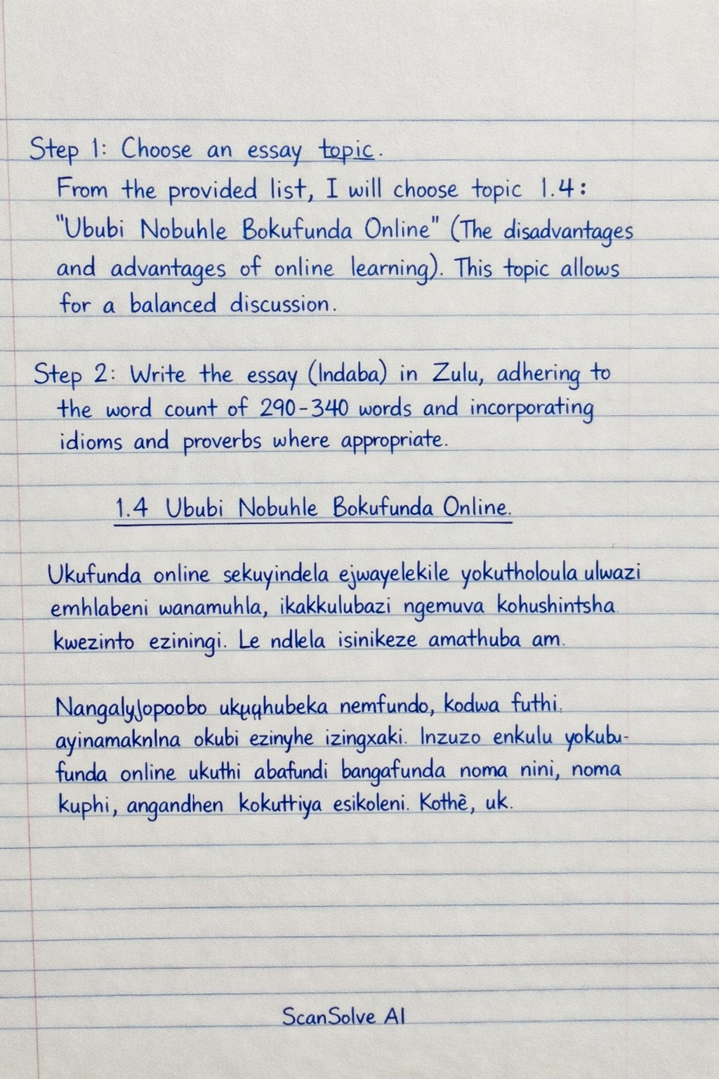 Handwritten step-by-step solution preview